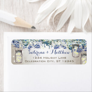 Etiqueta Boda Rústica de Lujo Vintage Pavo Real