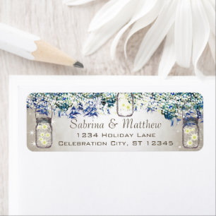Etiqueta Boda Rústica de Lujo Vintage Pavo Real