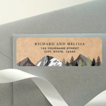 Boda rústica en el bosque de montaña Kraft