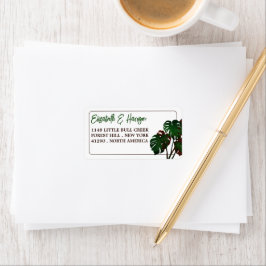 Etiqueta Boda Tropical Monstera Beach