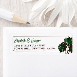 Etiqueta Boda Tropical Monstera Beach