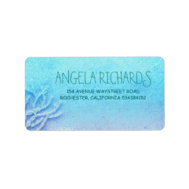 Etiqueta Boda Turquesa de Beach Coral