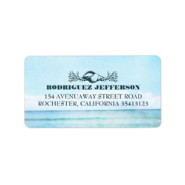 Etiqueta Boda turquesa en la playa del mar