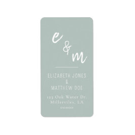 Etiqueta Boda verde chic