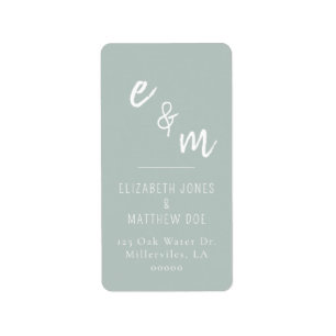 Etiqueta Boda verde chic