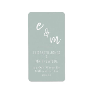Etiqueta Boda verde chic