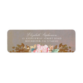 Etiqueta Boda Vintage Boda Floral