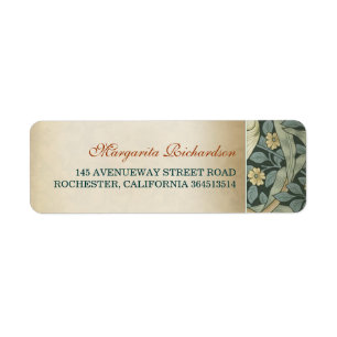 Etiqueta Boda Vintage Floral
