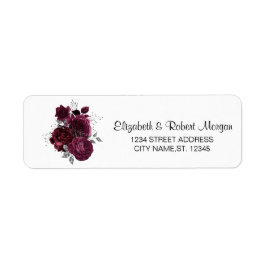 Etiqueta Bodas de Rosas de Borgoña