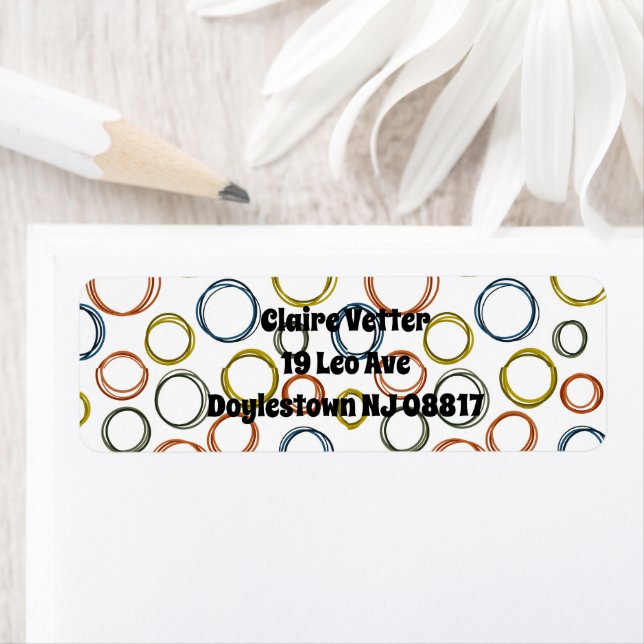 Etiqueta Boho Circles (In situ)