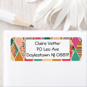 Etiqueta Boho Crazy Quilt