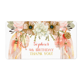 Etiqueta Boho Dream Catcher Water Bottle Gift