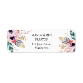 Etiqueta Boho elegante Wedding Collection adresskleber