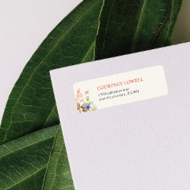 ETIQUETA BOHO MODA FLOWER DRAGONFLY GARDEN