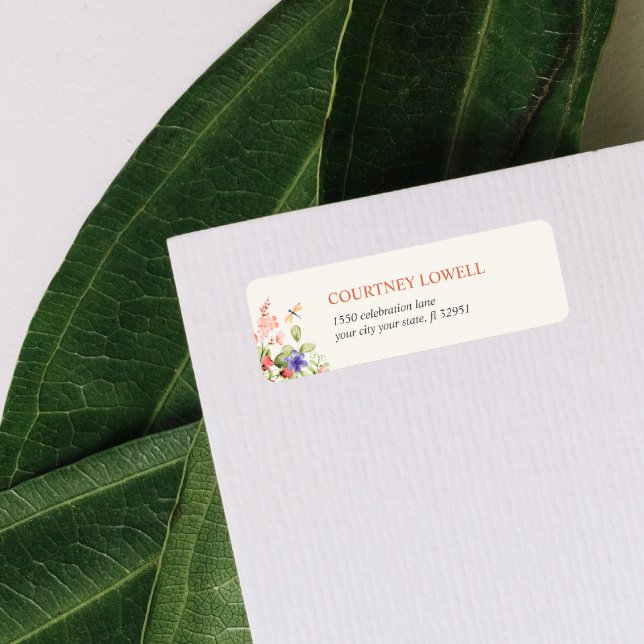 ETIQUETA BOHO MODA FLOWER DRAGONFLY GARDEN (Subido por el creador)