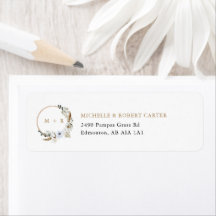 Boho Monogram Boda de Pampas