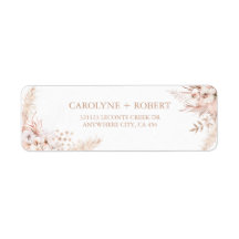 Boho Pampas Grass Floral Boda