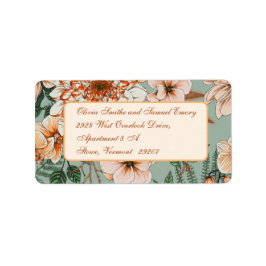 Etiqueta Boho Terracotta Sage Fall Wedding