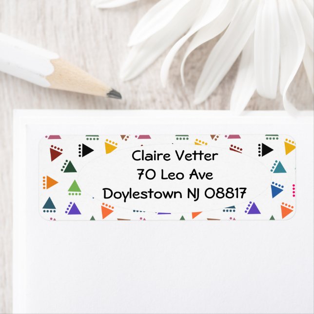 Etiqueta Boho Triangles (In situ)