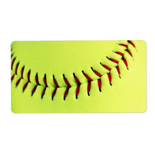Etiqueta Bola amarilla del softball