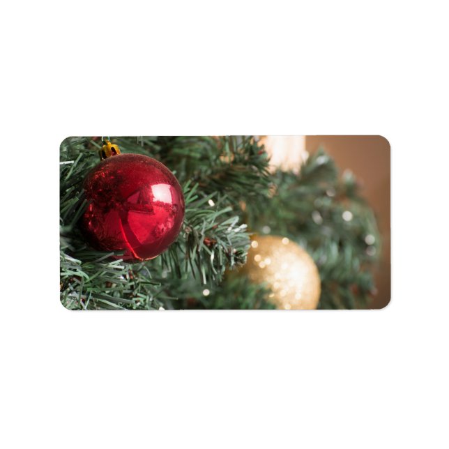 Etiqueta bola de navidades (Frente)