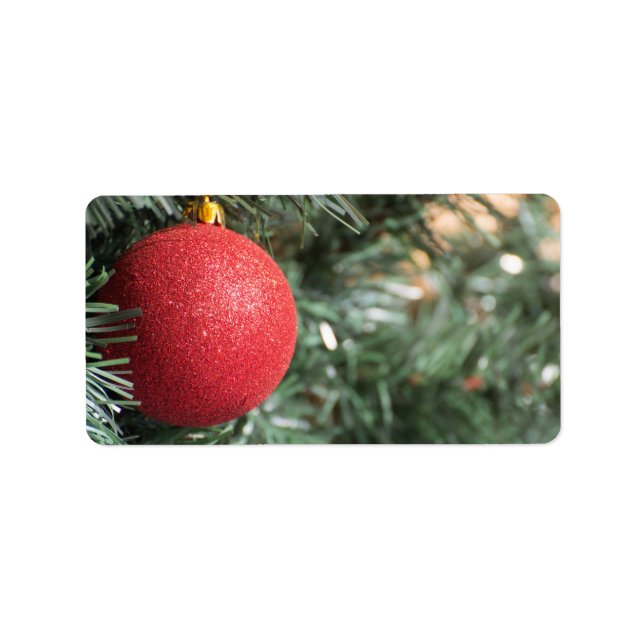 Etiqueta bola de navidades (Frente)