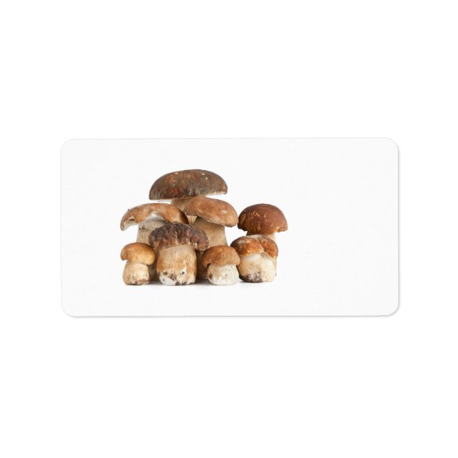 Etiqueta Boletus mushroom (Frente)