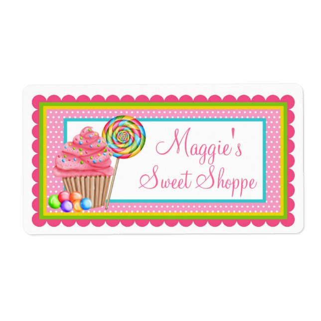 Etiqueta Bolsas de pastelería dulce (Frente)