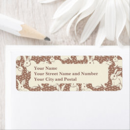 Etiqueta Bonanza de Conejos Conejos Conejitos Cuidadosament