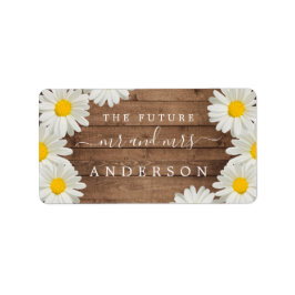Etiqueta Bonito Daisies Future Sr. Sra. Return Dirección