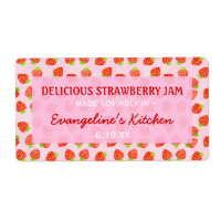 Bonito personalizada de fresa Jam Jar