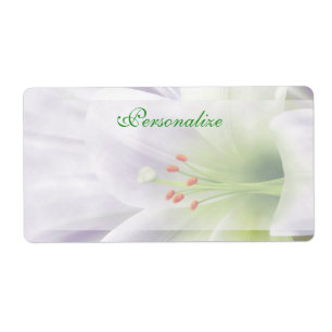 Etiqueta Bonito White Easter Lily Labels