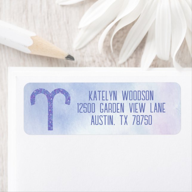 Etiqueta Bonitos Aries Rótulo Astrología Fiesta de cumpleañ (In situ)