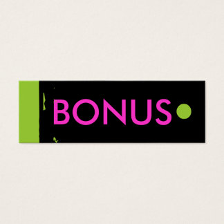 Etiqueta "BONUS"