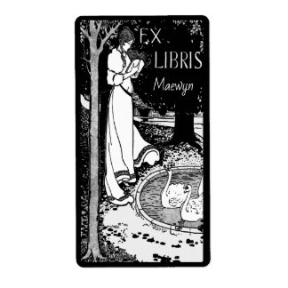 Etiqueta Bookplate mujer ventilado personalizado