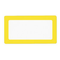 Borde de color sólido amarillo en blanco