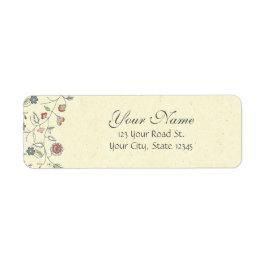 Etiqueta Borde floral vintage