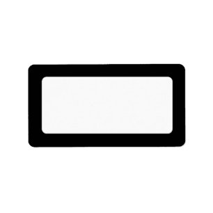 Etiqueta Borde negro sólido
