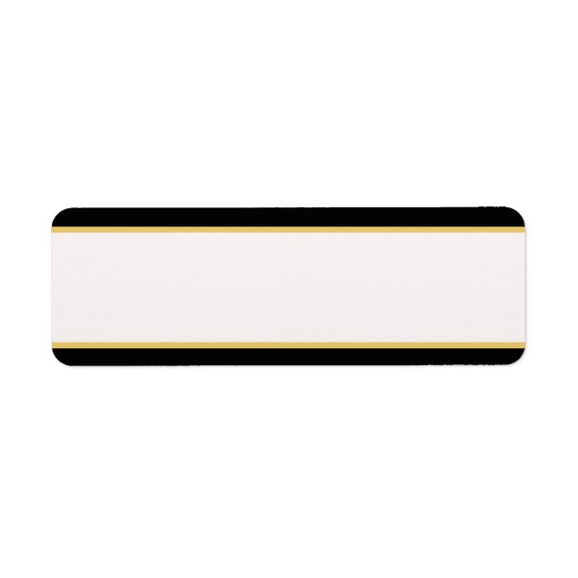 Etiqueta Borde negro y dorado (Frente)