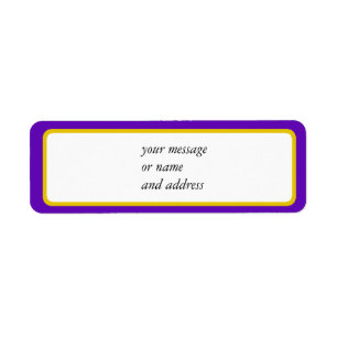 Etiqueta Borde Purple Y Gold