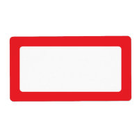 Borde rojo en blanco