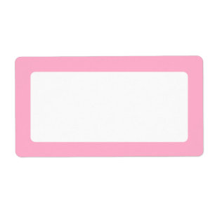 Etiqueta Borde rosa claro