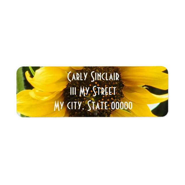 Etiqueta Bordes con acento BusyBee (Frente)