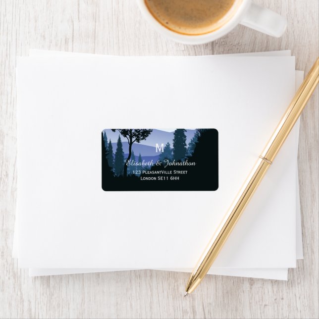 Etiqueta Bosque de bosques azules, Boda ruso (In situ)