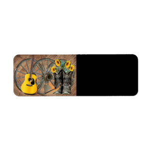 Etiqueta Botas de vaquero de guitarra de rueda de vagón occ