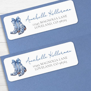 Etiqueta Botas Vaqueras Country Bow Dirección de devolución