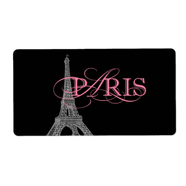 Etiqueta Botella de agua de París (Frente)