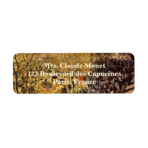 Etiqueta Boulevard des Capucines por Claude Monet, Bella Ar