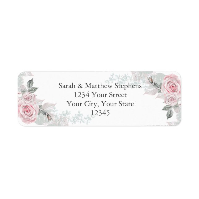 Etiqueta Bouquets Rosa Rosada (Frente)