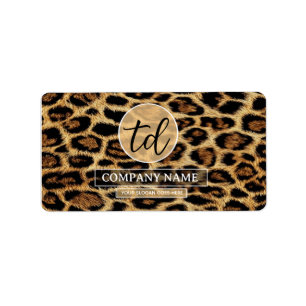 Etiqueta Boutique Branding Leopard Skin Beauty Industry